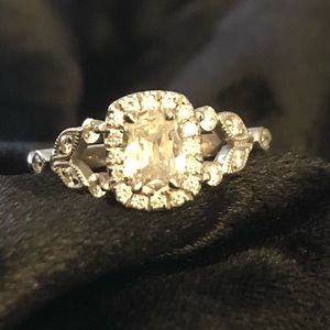 Henri Daussi Diamond Engagement Ring